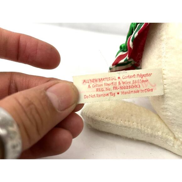 VTG Peppermint Mouse Chef AnnaLee Mobilitee Plush Doll 2005 Holiday Christmas - Picture 10 of 14